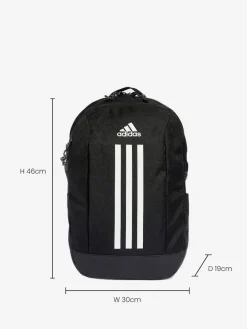 adidas Black 3 Stripe Backpack Clearance