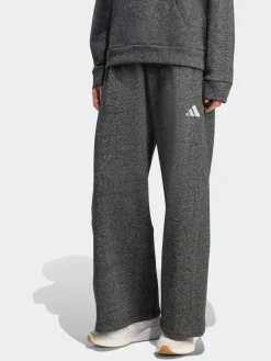 adidas ALL SZN Holiday Glitter Fleece Loose Joggers Black Clearance