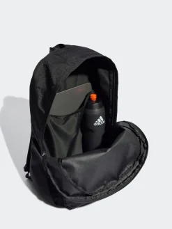 adidas Black Chrome Classic 3 Bar Logo Backpack Online