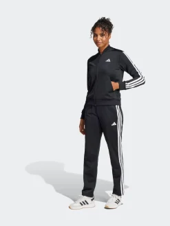 adidas Black Essentials 3-Stripes Tracksuit Sale