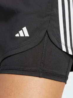 adidas Black Pacer 3-Stripes Training Woven Shorts Best