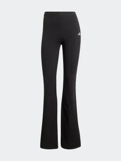 adidas Black Small Logo Flare Leggings Hot