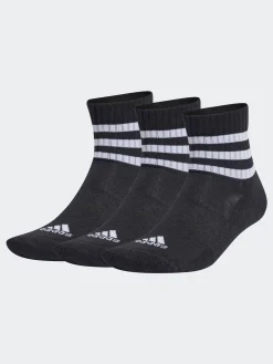 adidas 3-Stripes Cushioned Sportswear Low Cut Socks 3 Pack Black Sale