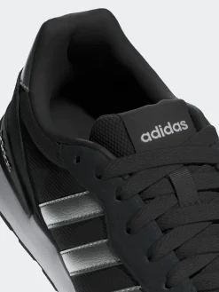 adidas Black/Silver RUN 60s 4.0 Trainers
