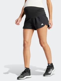 adidas Black/White Pacer Woven Stretch Training Marternity Outlet