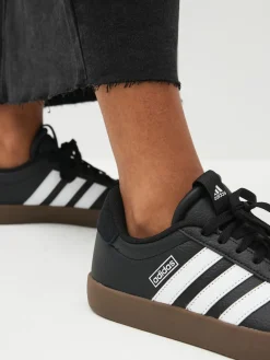 adidas Black/White VL Court 3.0 Trainers New