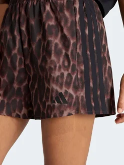 adidas Workout Essentials Leopard Woven Shorts Brown Online
