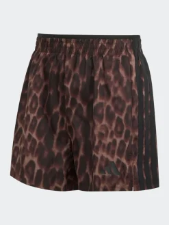 adidas Workout Essentials Leopard Woven Shorts Brown Online