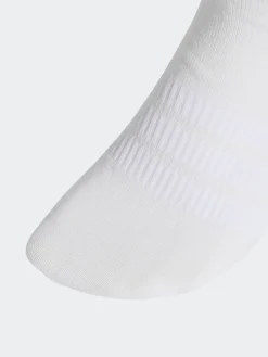 adidas Grey Thin Light Sportswear Ankle Socks 3 Pack Clearance