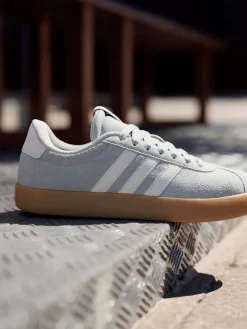 adidas Grey VL Court 3.0 Trainers New