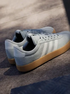 adidas Grey VL Court 3.0 Trainers New