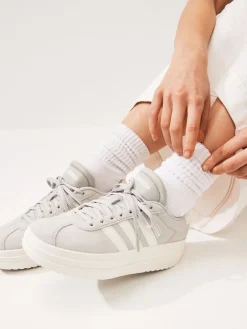 adidas Grey VL Court Bold Trainers Hot