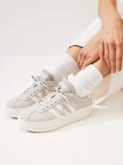 adidas Grey VL Court Bold Trainers Hot