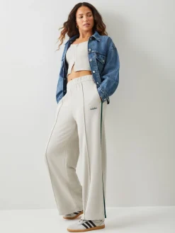 adidas Colourpop Wide Leg Trousers Grey/Green Best