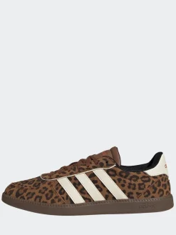 adidas Leopard Print/White Breaknet Sleek Trainers Discount