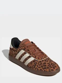 adidas Leopard Print/White Breaknet Sleek Trainers Discount