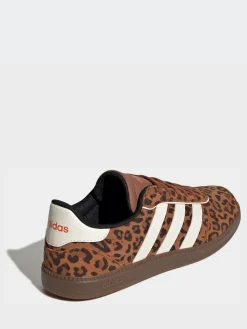 adidas Leopard Print/White Breaknet Sleek Trainers Discount