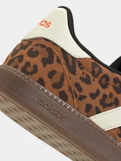 adidas Leopard Print/White Breaknet Sleek Trainers Discount