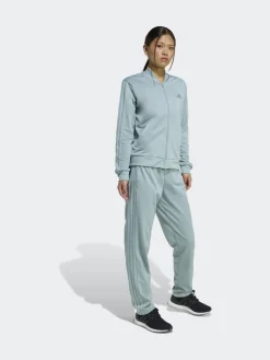 adidas Light Green Essentials 3-Stripes Tracksuit Sale