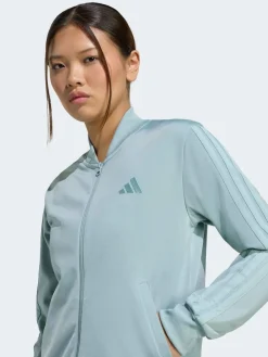 adidas Light Green Essentials 3-Stripes Tracksuit Sale
