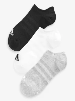 adidas Thin And Light No-Show Socks 3 Pairs Multi Outlet