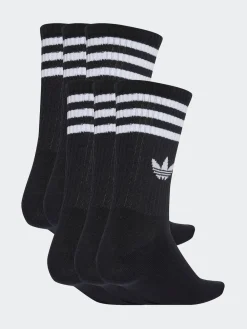 adidas originals 6 Pack Crew Socks 6 Pack Black Outlet