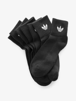 adidas originals Black 3 Pack Ankle 3 Pack Socks Clearance