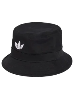 adidas originals Trefoil 100% Cotton Bucket Hat Black Outlet