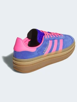 adidas originals Blue/Pink Gazelle Bold W Trainers Sale