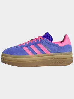 adidas originals Blue/Pink Gazelle Bold W Trainers Sale
