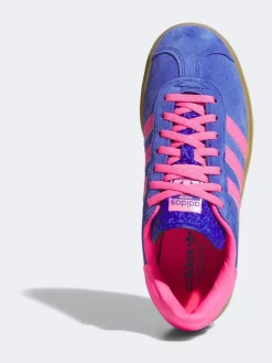 adidas originals Blue/Pink Gazelle Bold W Trainers Sale