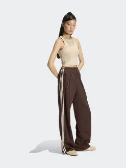 adidas originals Brown/Cream Firebird Loose Trousers Best