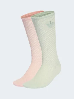 adidas originals Crochet Crew Socks 2 Pack Pink Best