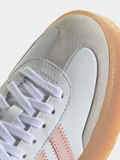 adidas originals White/Pink Sambae W Trainers Online