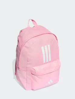 adidas Pink Classic 3 Bar Logo Backpack Sale