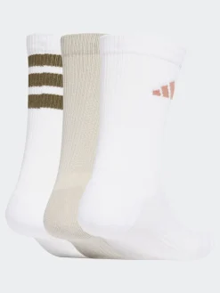 adidas Logo Socks 3 Pack White Chrome Best
