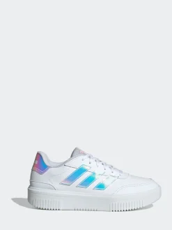 adidas Courtblock Bold Trainers White Off Sale