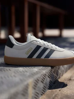 adidas White Off VL Court 3.0 Trainers Discount