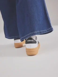 adidas White/Black VL Court Bold Trainers Discount