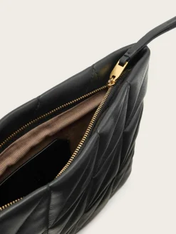 All Saints AllSaints Black Bettina Quilt Clutch Online