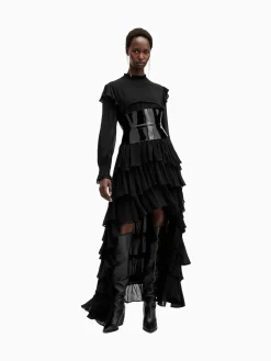 All Saints AllSaints Cavarly Ls Maxi Dress Black Clearance