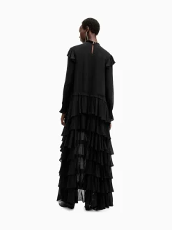 All Saints AllSaints Cavarly Ls Maxi Dress Black Clearance