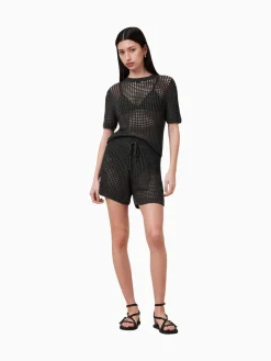 All Saints AllSaints Paloma Shorts Black Clearance