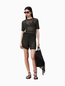 All Saints AllSaints Paloma Shorts Black Clearance