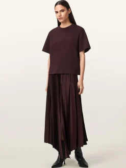 All Saints AllSaints Jax Skirt Red New