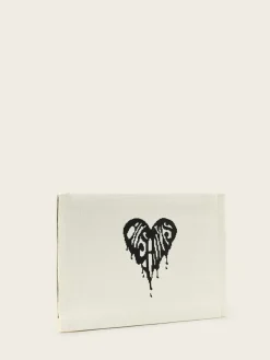 All Saints AllSaints Izzy Heart Clutch White Online