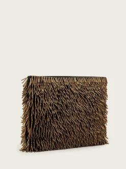 All Saints AllSaints Yellow Bettina Bead Clutch Outlet