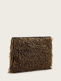 All Saints AllSaints Yellow Bettina Bead Clutch Outlet