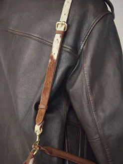 Next Leather Scooped Hand Held Bag Animal Clearance