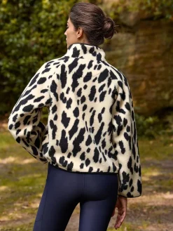 Next Active Printed Borg Jacket Animal Print Hot
